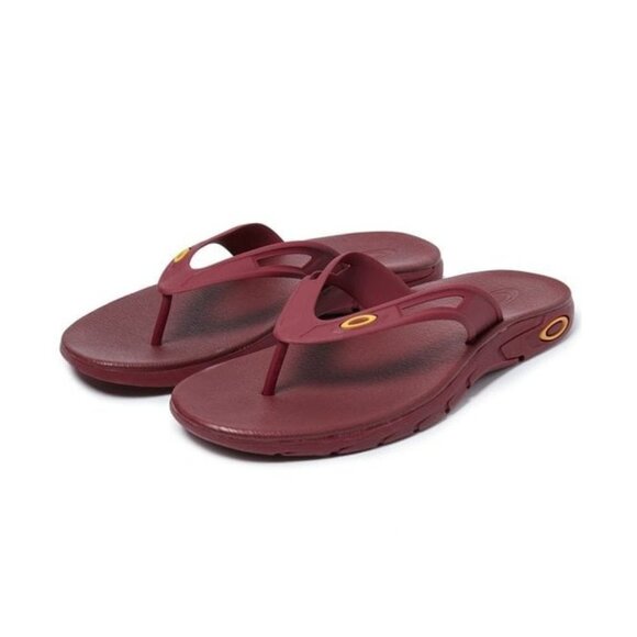 NWT OAKLEY ELLIPSE FLIP SANDAL COLOR SUNDRIED TOMATO MENS SIZE US 7 - Picture 1 of 6